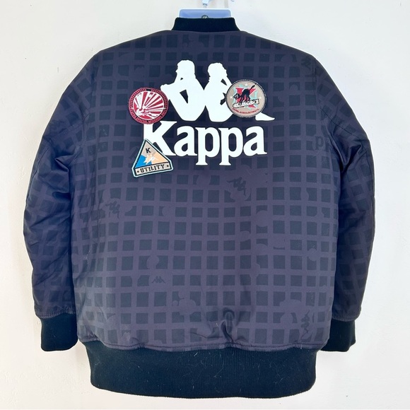 Kappa Men's Authentic Alexander Bomber Jacket Size M Black - Picture 8 of 14